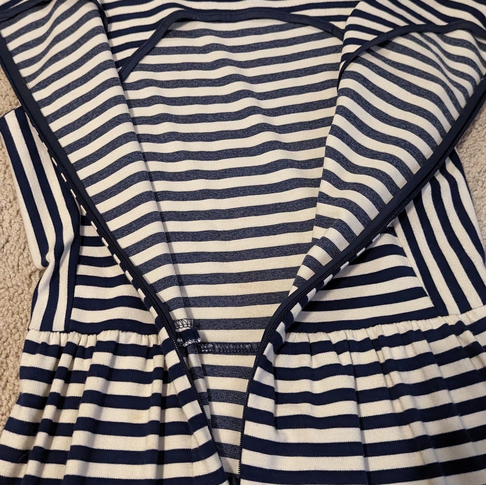 Madewell women's xs striped afternoon crew dress with pockets!! - Picture 10 of 11